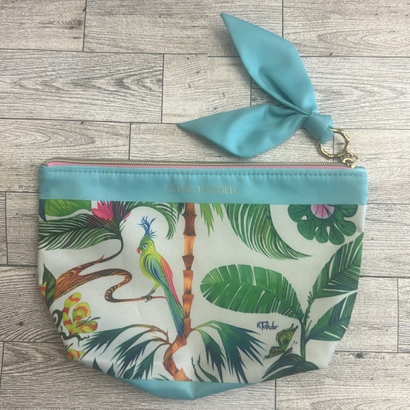 Stella & Dot Straw & Raffia Tote & Matching Pouch NWOT - Picture 3 of 12